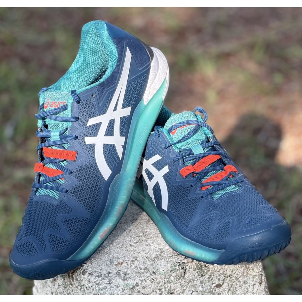 ASICS Gel-Resolution 8 Mako Blue/White Men's Size 12 Tennis / Pickleball Shoes